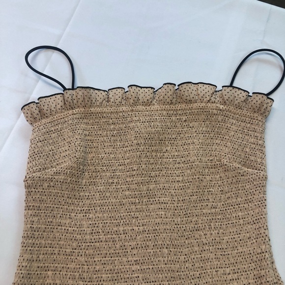 East Order Women’s Dress Smocked Top Spaghetti Strap Tiered Skirt Lined - Picture 3 of 10